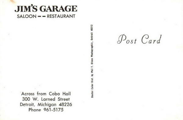 Jims Garage - Old Postcard Photo (newer photo)